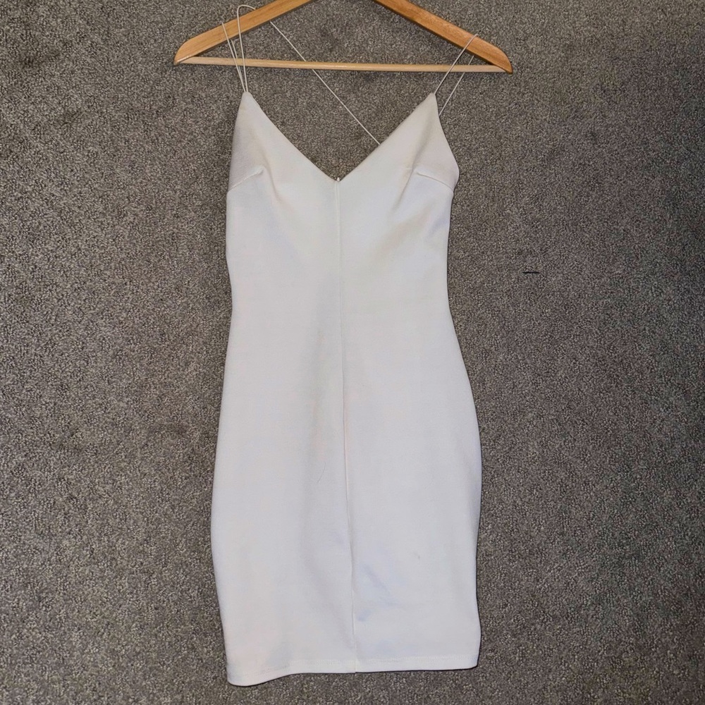Fashion Nova White Bodycon Dress